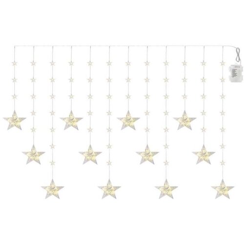  LED spoljni lanac 120xLED 3xAA 1,7 m IP44 topla bela Slike