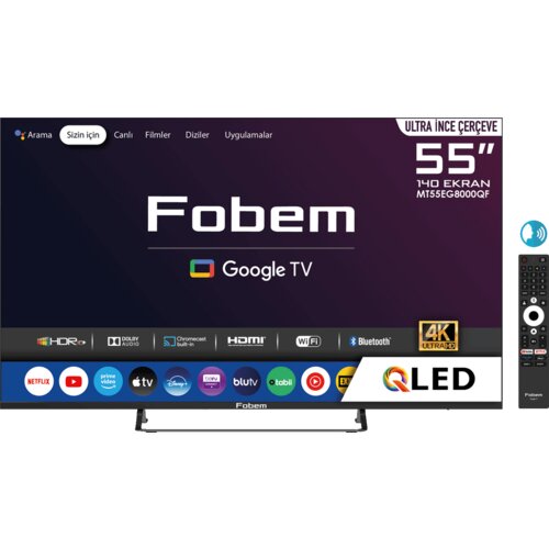 Fobem Televizor Smart QLED 4K UltraHD 55", Google TV - MT55EG8000QF Cijene