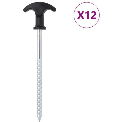  Klinovi za šator 12 kom 17 cm Ø 7 mm od pocinčanog čelika Cene
