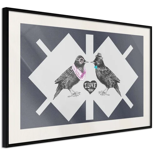  Poster - Bird Love 60x40