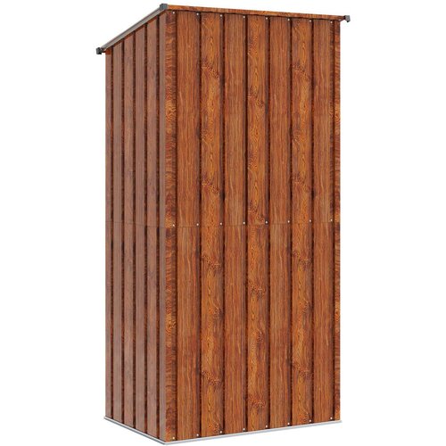  Vrtne &amp;scaron;upe Smeđa 103 x 74 x 200 cm Metal Slike
