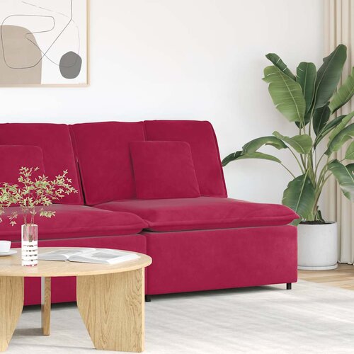  Modularni kauč s jastucima, vinsko crvena 100 cm Cene