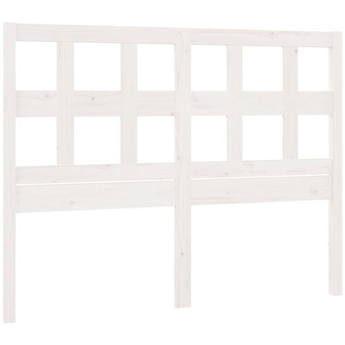 Maison Chic posteljno vzglavje - vzglavna omarica - nočna omarica belo 205,5x4x100 cm trdna borovina, (21706165) Slike