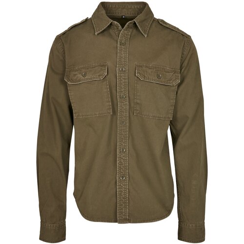 BYBrandit Vintage Shirt longsleeve olive Slike