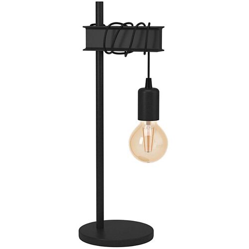 Eglo 43714 - Stona lampa TOWNSHEND 1xE27/10W/230V crna Cene