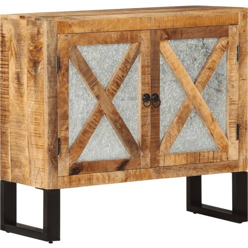 The Living Store Komoda 80x30x71 cm trden robusten mangov les in kovina - Komoda, (21835607) Cene