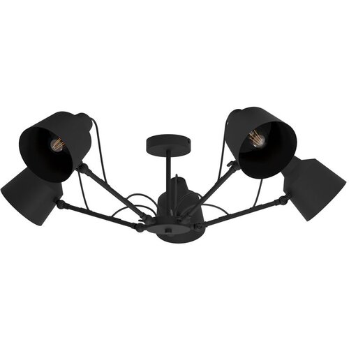 Eglo spot BASURTU 5xE27 &amp;Oslash;105 cm crna 99667 Slike