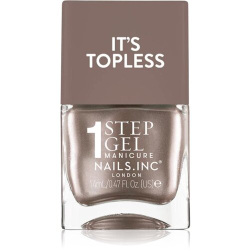 Nails Inc. It&amp;rsquo;s Topless gel lak za nohte za dolgoobstojen učinek odtenek Khloe 14 ml Slike
