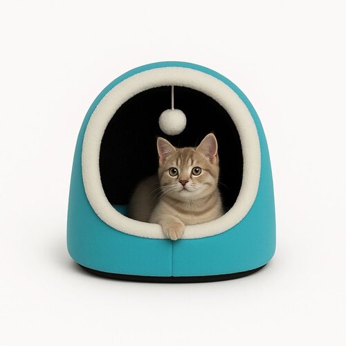Paws & Whiskers krevet za mačke Alaska STD, 40 x 35 x 35 cm, plavi Cijene