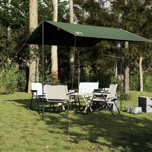 vidaXL Cerada za kampiranje zelena 300 x 294 cm vodootporna Cijene