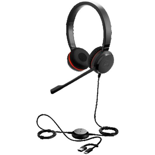 Jabra Evolve 20 SE, Stereo MS, USB CA adapter, Leather ( 4999-823-369 ) Cene
