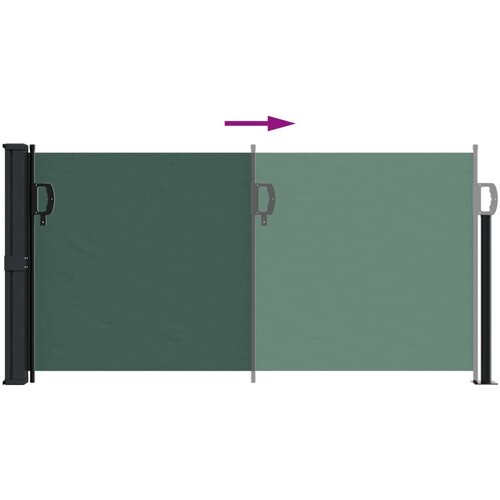  Bočna tenda na uvlačenje tamnozelena 100 x 300 cm Slike