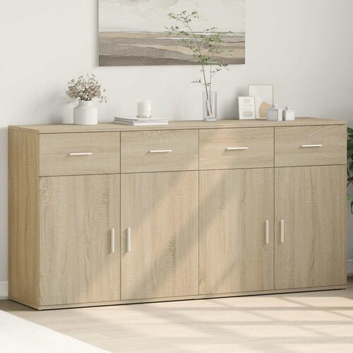 Komoda 2 kom sonoma hrast 79x38x80 cm od konstruiranog drva Cijene