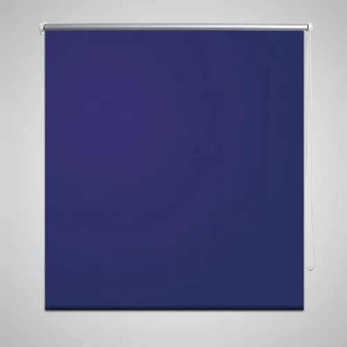 vidaXL Roleta / Senčilo za Zatemnitev Oken 120 x 230 cm Temno Modre Barve