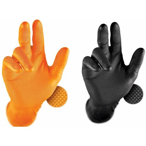  rukavice grip micro diamond crne/narandžaste - crne Cene