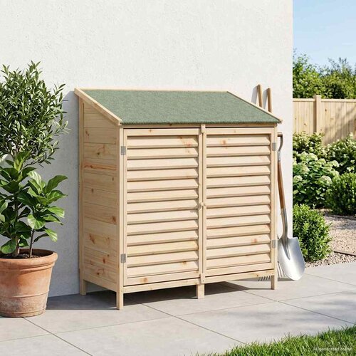  Vrtna &amp;Scaron;upa Prirodna 106 x 56 x 113,5 cm Čvrsto drvo jele Slike