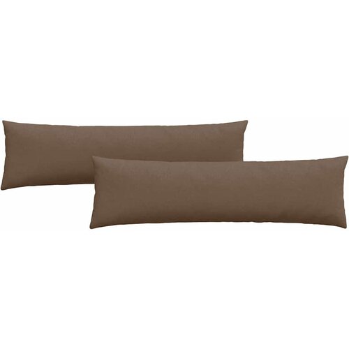 Jastučići za sofu 2 pcs Smeđa 145 x 40 cm tkanina Slike
