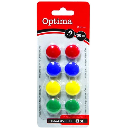 Optima Magneti za ploču 2cm 8/1 raz.boje 22450 blister Cene