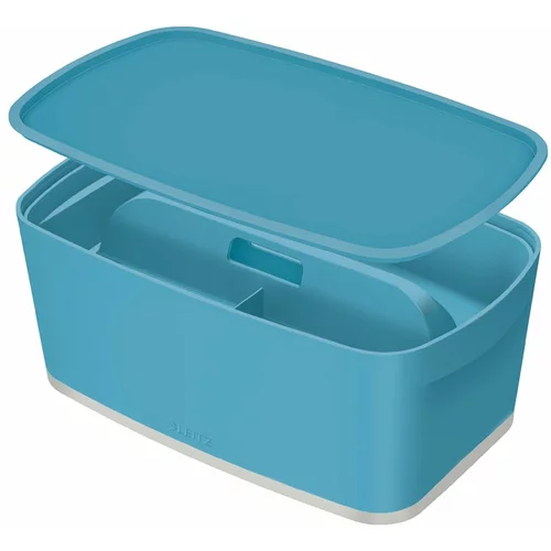 Leitz Modra škatla za shranjevanje s pokrovom in organizatorjem Cosy, prostornina 5 l