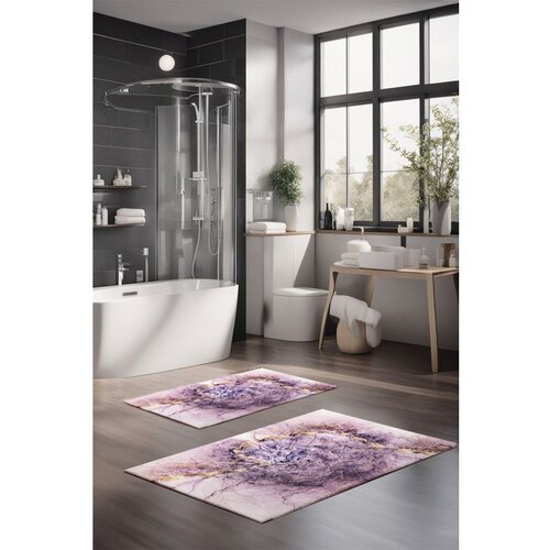  CT-5050 multicolor bathmat set (2 pieces) Cene