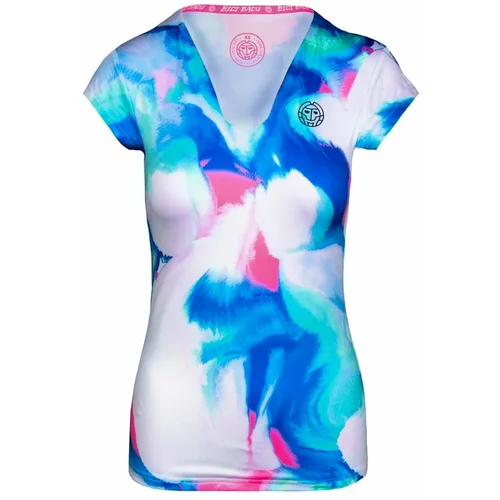 Bidi Badu Dívčí tričko Anele Tech Roundneck Tee Blue, Rose 128 cm