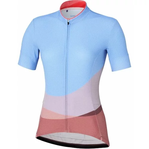 Shimano Women's cycling jersey Sumire Jersey Blue/Orange