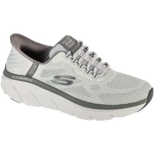 Skechers Nizke superge Slip-ins: D'Lux Walker 2.0 - Rezinate Siva