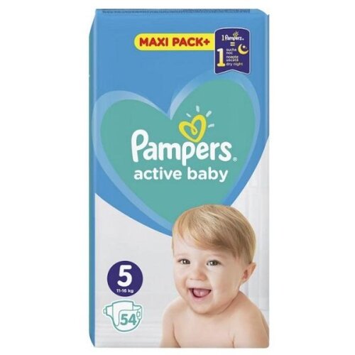 Pampers Pelene Active Baby 5, 11-18 kg, 54/1 Slike