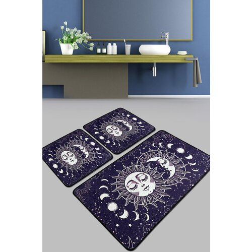 Aten djt multicolor bathmat set (3 pieces) Slike