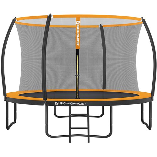 Songmics Trampolin okrogel, trampolin z varnostno mrežo, 366x270 cm, črna, (5000306921) Slike