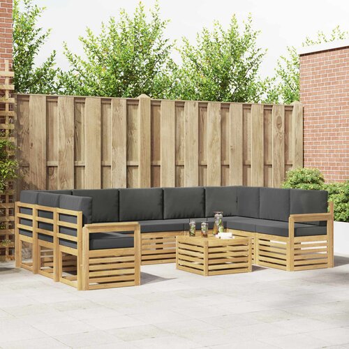  Set vanjskih sofa 8 pcs Bijela i Antracit 59 x 59 x 37 cm Cene