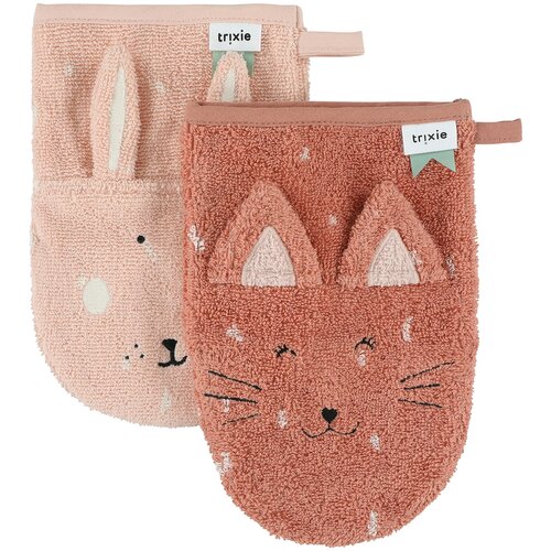 Trixie set 2 krpic za umivanje mrs. rabbit/mrs. cat Slike