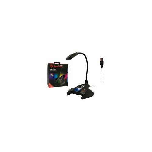 Marvo MIC-01 Game RGB backlight USB črn, mikrofon, (5000262342) Cene