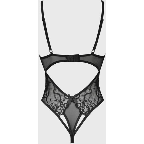 Obsessive Blomentis Crotchless Teddy Black XS/S Slike