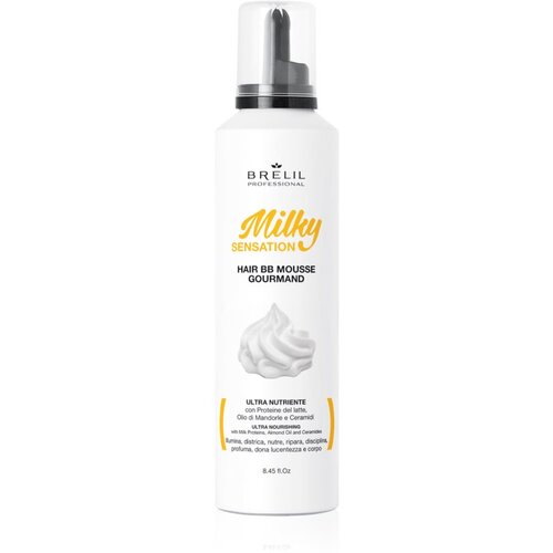 Brelil Numéro Milky Sensation Hair BB Mousse vlažilna pena za neobvladljive lase 250 ml Cene