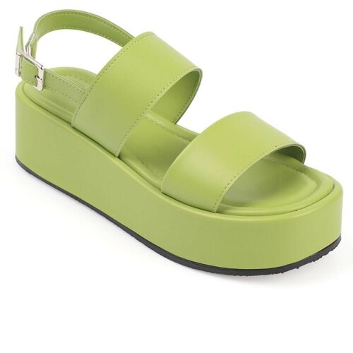 Capone Outfitters Sandals - Green - Wedge Slike