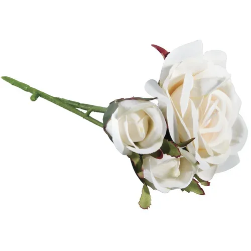 RAYHER Vrtnica, bela, 15cm, trije cvetovi, (20634027)