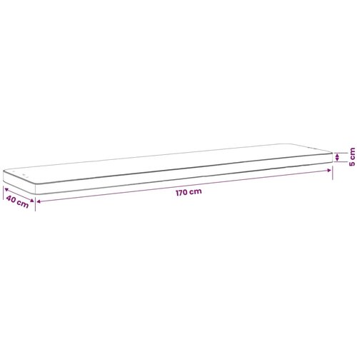  Jastučić za klupu - 1 dio VUGHT 100% poliester Crvena - Crvena (poliester) 170 x 40 cm 1 Cijene