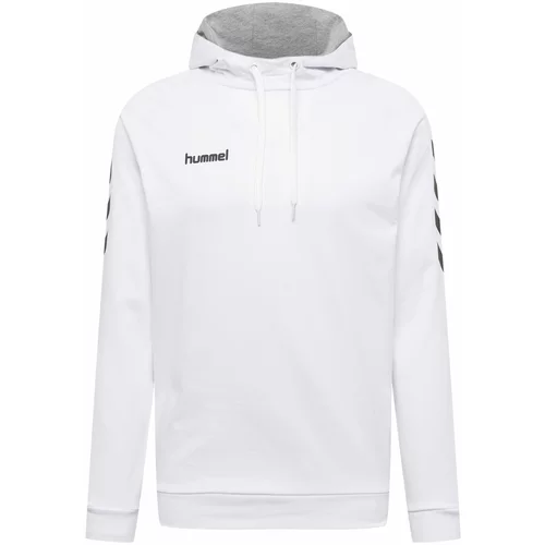 Hummel Sportska sweater majica siva melange / crna / bijela