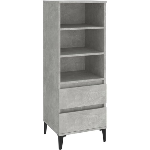 Maison Chic Visoka omara - Komoda - Predalnik betonsko siva 40x36x110 cm inženirski les, (21721016) Cene