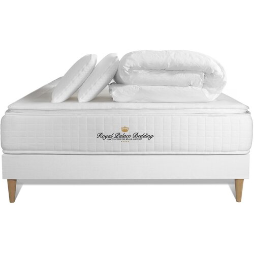 Royal Palace Bedding Celoten paket za posteljo - Vzmetnica 180x200 cm + Vzmetni okvir z letvami (komplet) + 2 vzglavnika + odeja - George V, (21613972) Cene