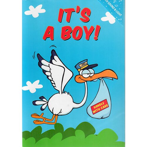 Cartuna Greetings zvučna čestitka - it's a boy Slike