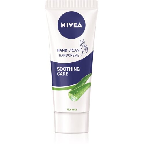 Nivea Hand Care Soothing Aloe Vera &amp;amp; Jojoba Oil pomirjajoča krema za roke z aloe vero 75 ml za ženske Slike