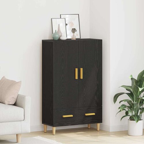  Highboard Crni hrast 70 x 31 x 115 cm Konstruirano drvo Cijene