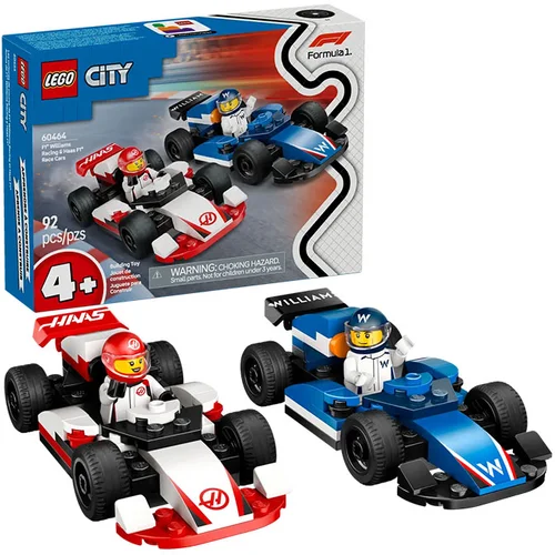 Lego City: Dirkalnika Williams Racing F1 in Haas F1