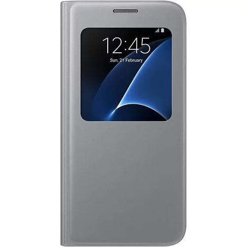 Samsung original S-View EF-CG935PSE preklopna torbica Galaxy S7 edge G935 srebrna