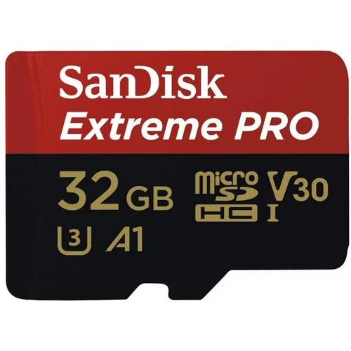 Sandisk Extreme Pro microSDHC 32GB V30 SDSQXCG-032G-GN6MA inkl. SD-Adapter bis zu 100MB/s lesen, 90MB/s schreiben