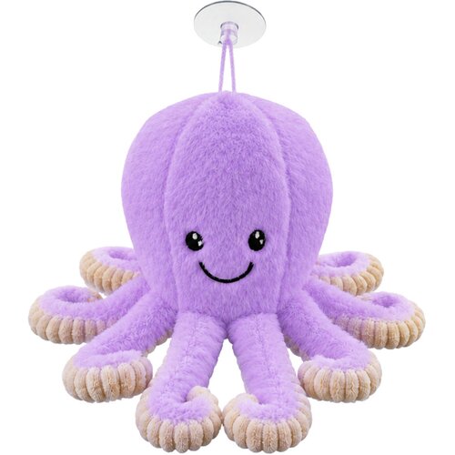  Plush Octopus Plush Toy with Suction Cup, Purple, 16 cm Slike