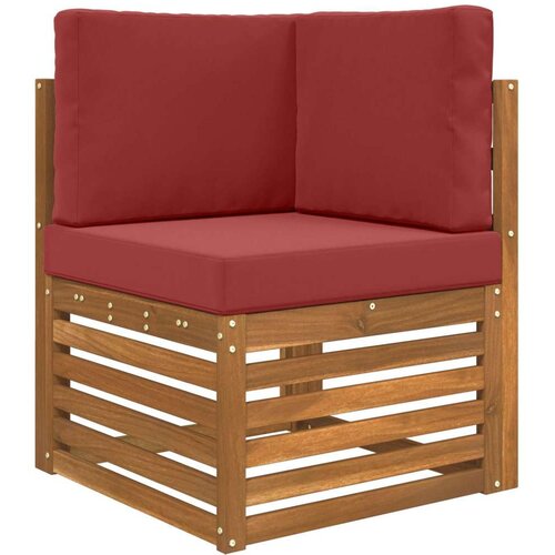  Jastuk za vanjsku sofU 3 pcs boja crnog vina Poliester - boja crnog vina 60 x 60 cm 1x sjedalo +1x naslon +1x bočna strana (3D b Slike