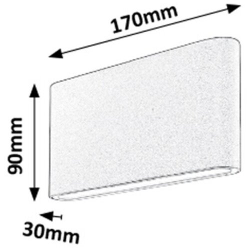 Rabalux nesna led 2X6W tamno siva spoljna rasveta Slike